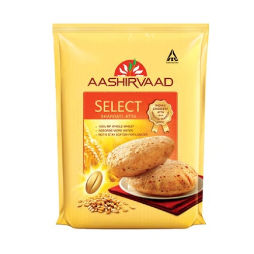 Aashirvaad Select Whole Wheat Sharbati Atta (5 kg)