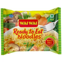 Wai Wai Veg Masala Flavoured Ready To Eat Noodles