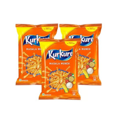 Kurkure Masala Munch Crisps - Pack of 3