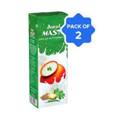 Amul Masti Spiced Salted Buttermilk - Pack of 2