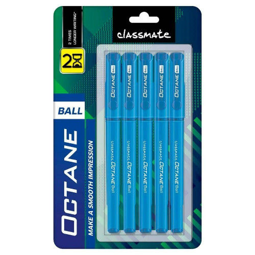 Classmate Octane Blue Ball Pen pack of 5