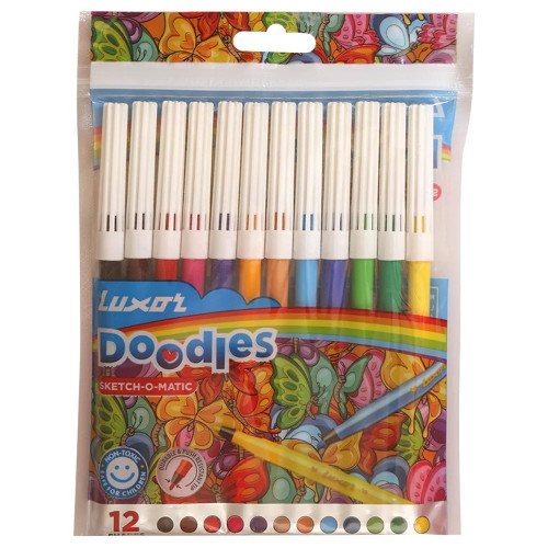 Luxor Doodles Sketch-O-Matic Sketch Pens (12 Shades)