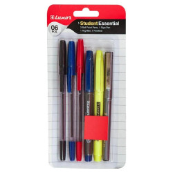 Luxor Plastic Student Pack Pens