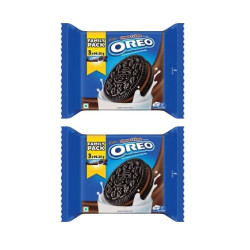 Cadbury Oreo Chocolate Flavour Crème Sandwich Biscuit Family Pack - Pack Of 2