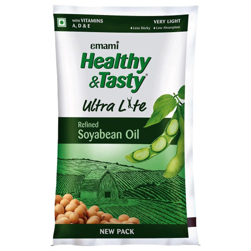 Emami Healthy & Tasty Ultra Lite Refined Soyabean Oil 1 L