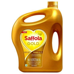 Saffola Gold Rice Bran And Corn Based Blended Oil 5 L