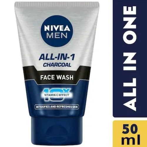 Nivea Men All In 1 Charcoal 10X Vitamin C Effect Face Wash 50 ml