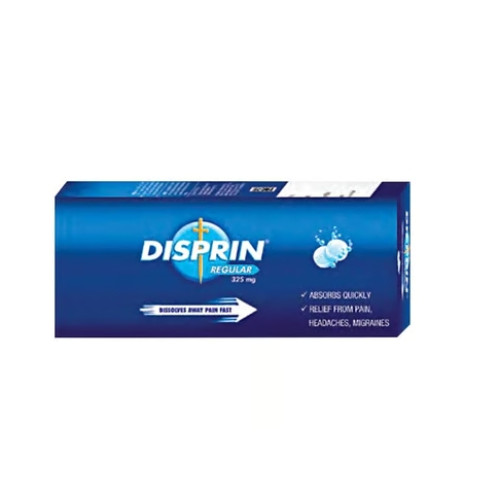 Disprin Regular 325 mg Tablets Relief From Pain, Headaches & Migraines