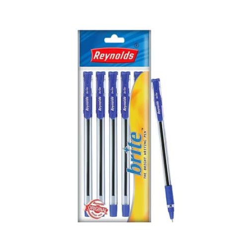 Reynolds Brite Ball Pen (Blue) - Pack of 5